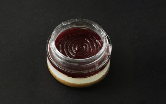 چیز کیک شاتوت شیشه ای