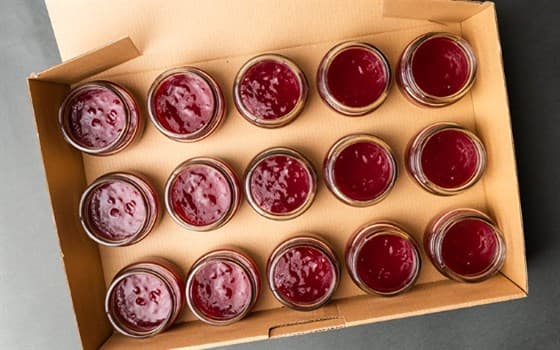 پک ۱۵ عددی مینی جار کیک شکلات انار