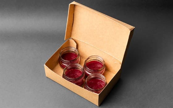 پک 4 عددی مینی جار کیک شکلات انار